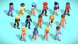 HyperCasual Animated Characters Pack (Rigged)