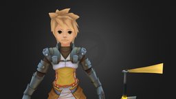 Anime RPG Low Poly Game Character