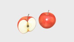 Red apples food, fruit, red, apple, fresh, ripe, healthy, substancepainter, substance