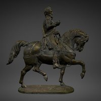 Henri IV à cheval bronze, king, statue, museum, pau, francecollections, nieuwerkerke, henri4, horse, sculpture, noai