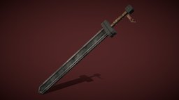 [Minecraft] Golden age ark sword berserk, dragonslayer, pixel-art, blockbench, low-poly, minecraft, voxel, anime, golden-age-ark, blockbenchguts