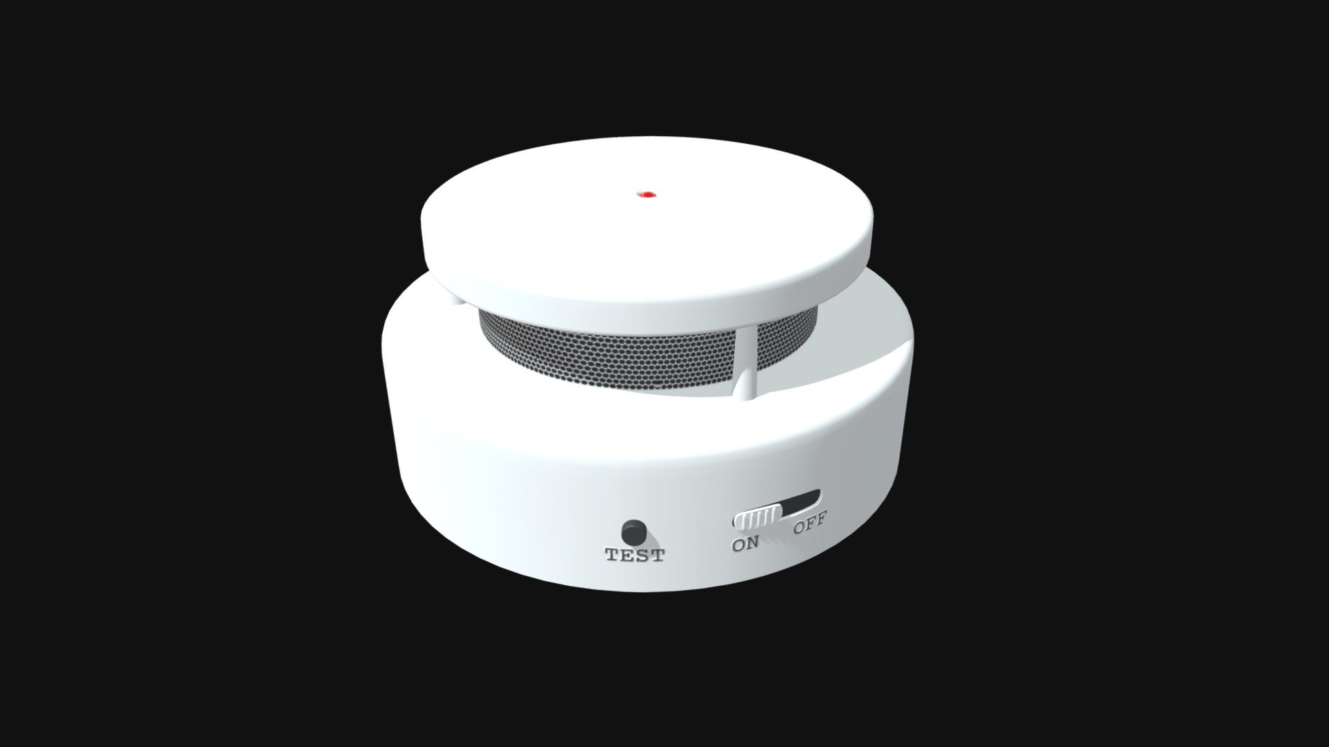=== The following description refers to the additional ZIP package provided with this model ===

Smoke detector alarm 3D Model. Production-ready 3D Model, with PBR materials, textures, non overlapping UV Layout map provided in the package.

Quads only geometries (no tris/ngons).

Formats included: FBX, OBJ; scenes: BLEND (with Cycles / Eevee PBR Materials and Textures); other: png with Alpha.

1 Object (mesh), 1 PBR Material, UV unwrapped (non overlapping UV Layout map provided in the package); UV-mapped Textures.

UV Layout maps and Image Textures resolutions: 2048x2048; PBR Textures made with Substance Painter.

Polygonal, QUADS ONLY (no tris/ngons); 14163 vertices, 14042 quad faces (28084 tris).

Real world dimensions; scene scale units: cm in Blender 3.1 (that is: Metric with 0.01 scale).

Uniform scale object (scale applied in Blender 3.1) 3d model