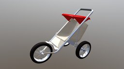 Stroller 3-Wheeled baby, mother, child, stroller, infant, vehicle