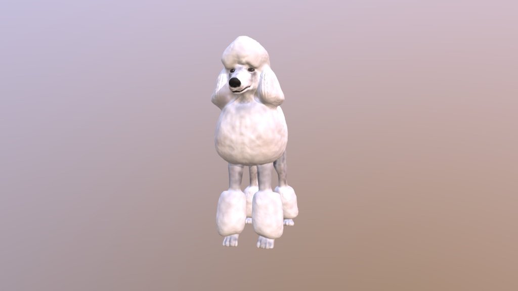 Julho 2017 - Poodle - 3D model by miniyou 3d model