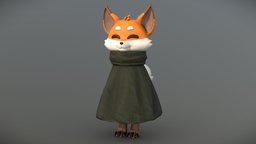 Fox in a cape