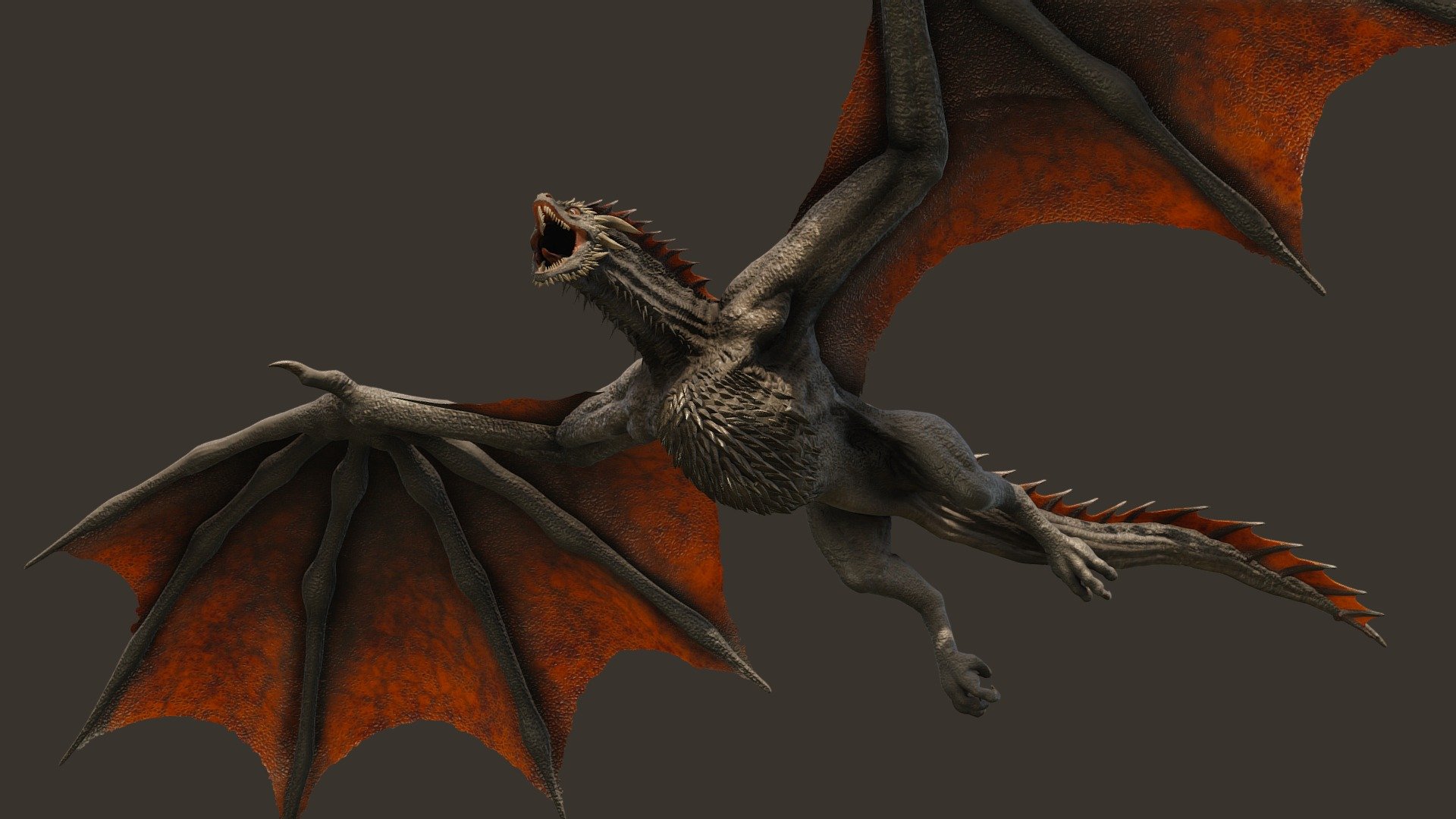 SPOILER WARNING SEASON 8 EPISODE 4

Third time trying out this character, my personal favourite dragon of all time

Here's hoping he doesn't get picked off like his brother next episode

Skinned Blender (2.8) model with this pose and base pose in the .zip file
Textured in Substance Painter
Sculpted in Zbrush - Drogon - Game of Thrones (2019) - Buy Royalty Free 3D model by Aran (@aran34x) 3d model