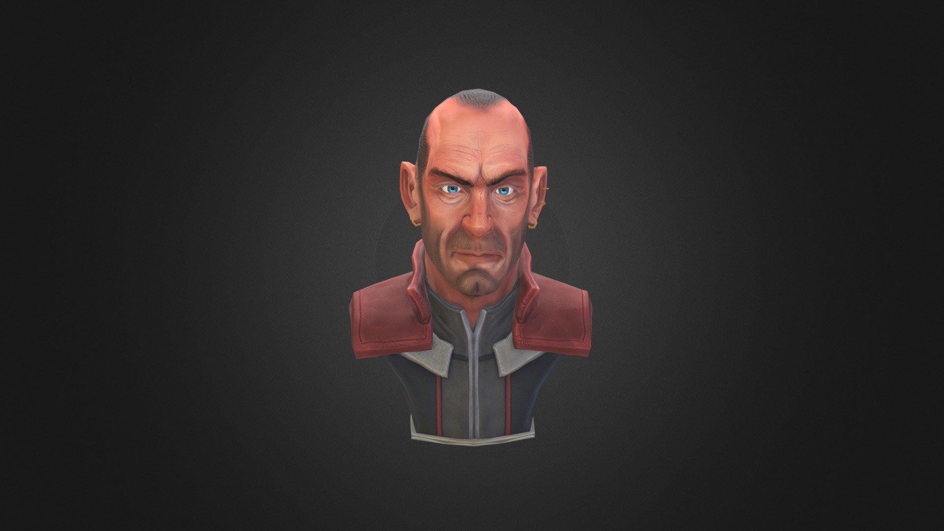 Low poly bust trying to achieve a semirealistic video game look. Highly influenced by Dishonored!

You can see the breakthrough here - Lieutenant - 3D model by mariomanzanares 3d model