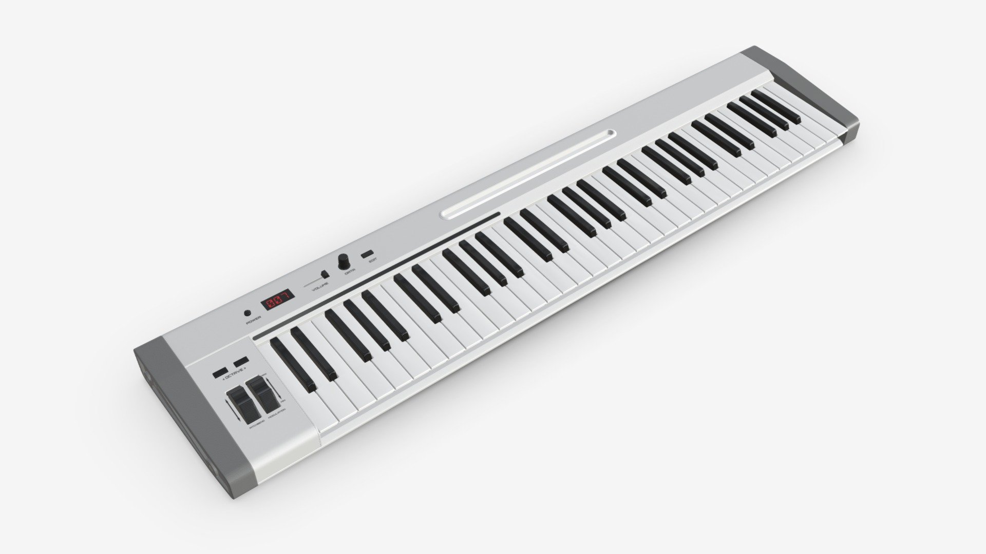 Master 61-key midi keyboard - Buy Royalty Free 3D model by HQ3DMOD (@AivisAstics) 3d model