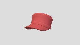 Red Cap hat, red, cap, prop, fashion, top, head, fabric, kepi, cartoon, clothing, shako, noai