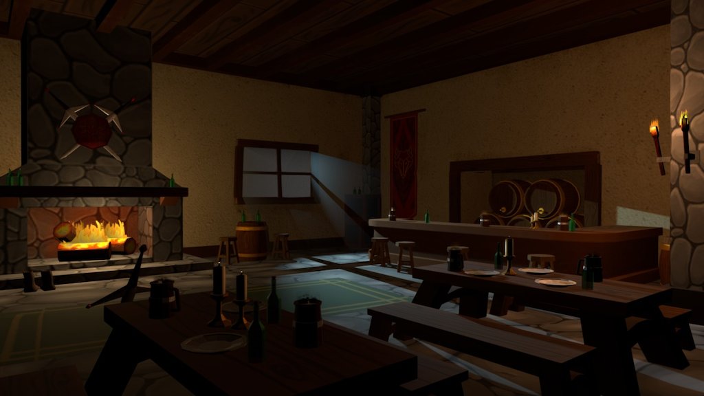 Learnt a lot doing this one, lots that I want to improve on but I'm happy with how it turned out after only starting 3D modelling 2months ago

Feat little speed painting - Tavern - 3D model by FutureworksMaxW 3d model