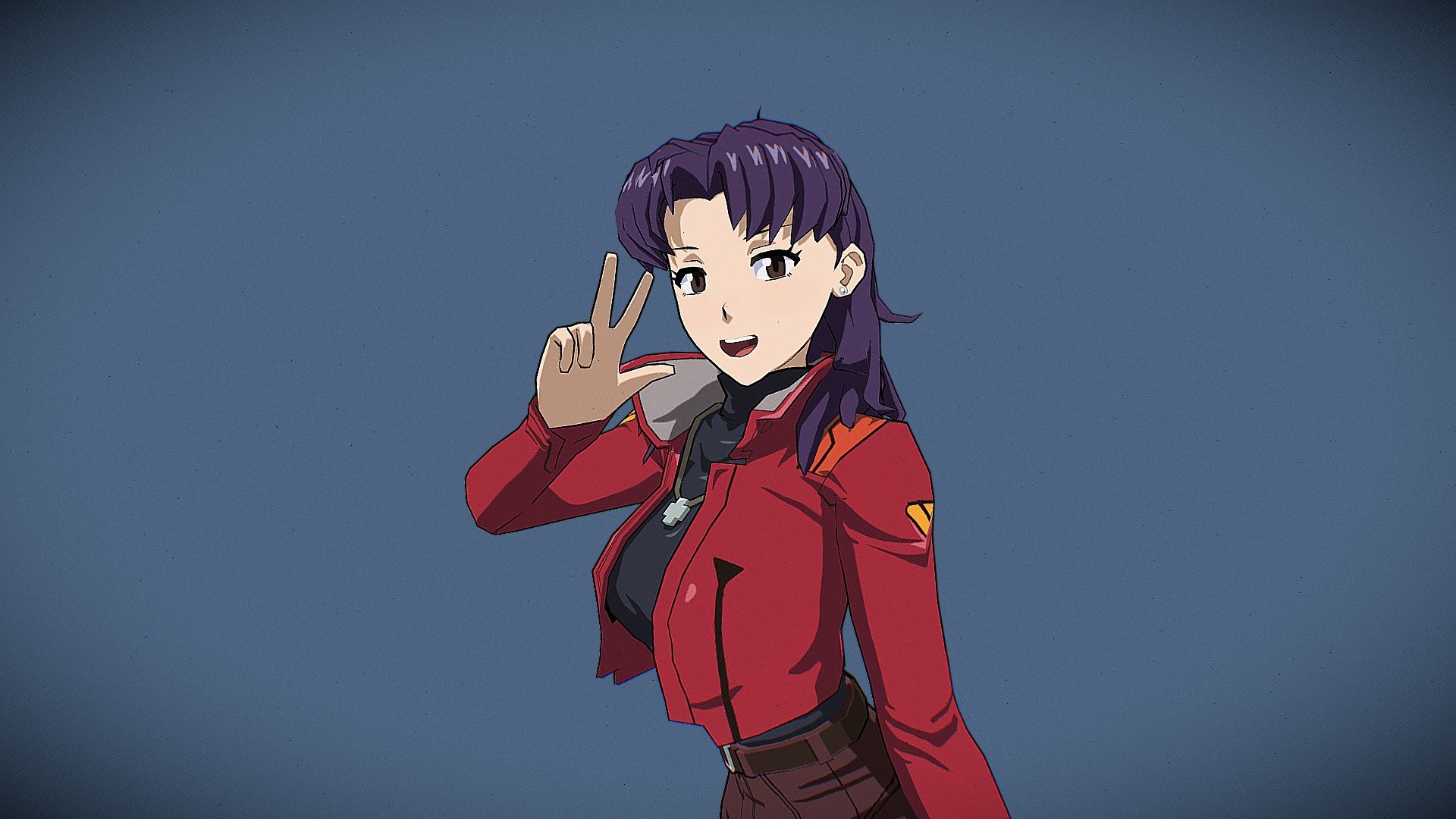 Another character from Evangelion, hand-painted in anime style. This time Misato Katsuragi😍 Hope you like it😉 - Misato Katsuragi💕 - Download Free 3D model by NativeLuckStudio 3d model