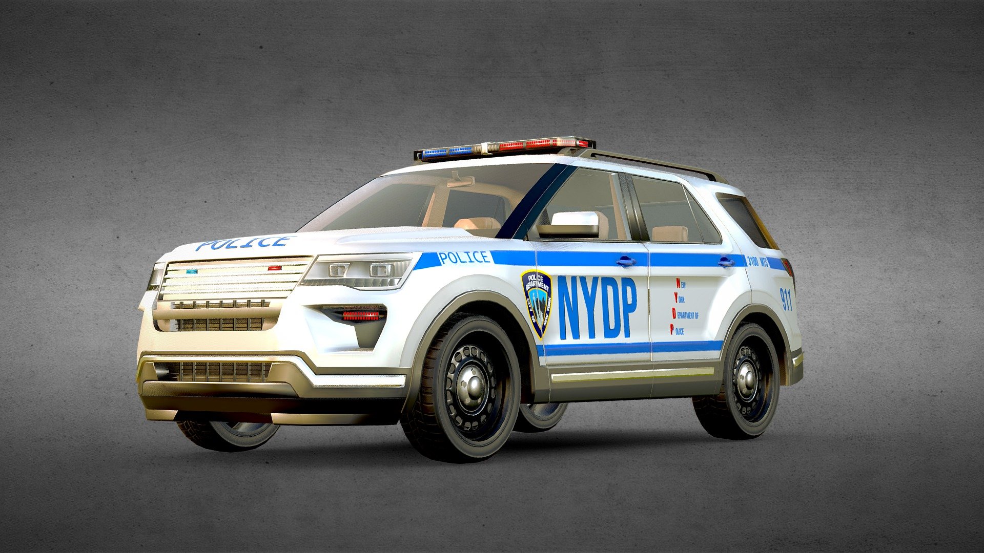official Police Interceptor designed for Rockzone studios upcoming big adventure, heist ,criminal &ldquo;WANTED ALIVE