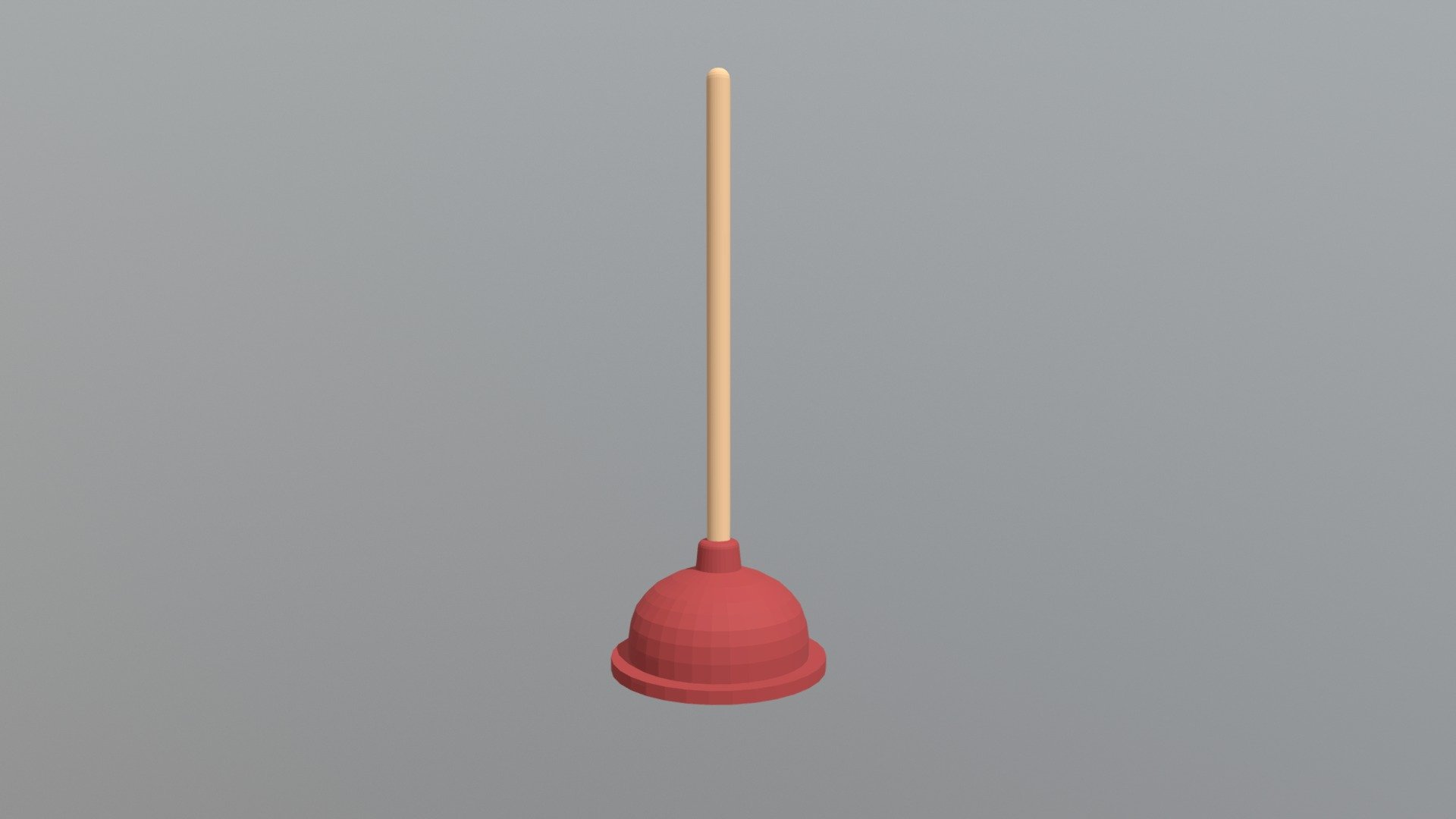 Apparently my insomnia inspires the creation of standard home appliances. 
Huh, well at least it's something productive, I guess ¯_(ツ)_/¯ - Plunger - 3D model by AnxiousMoon 3d model