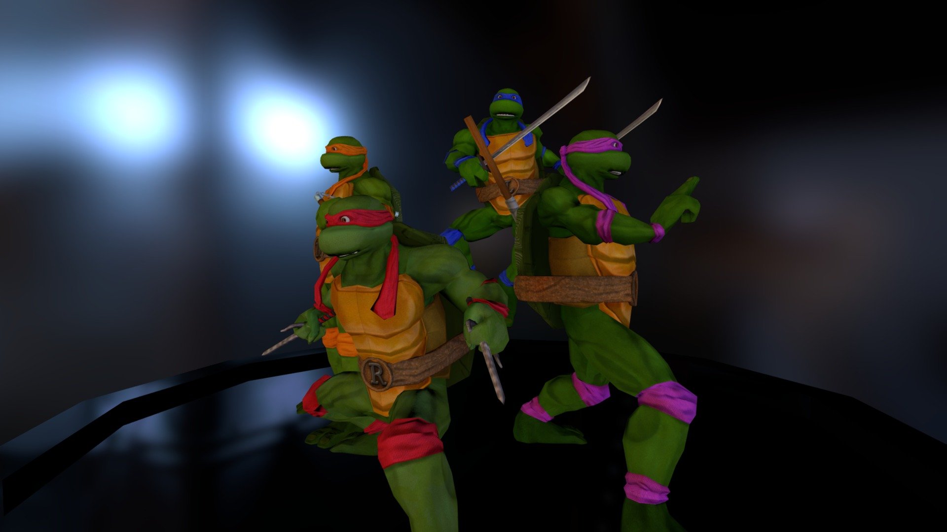 Tribute to the original turtles.  Any feedback is appreciated 3d model