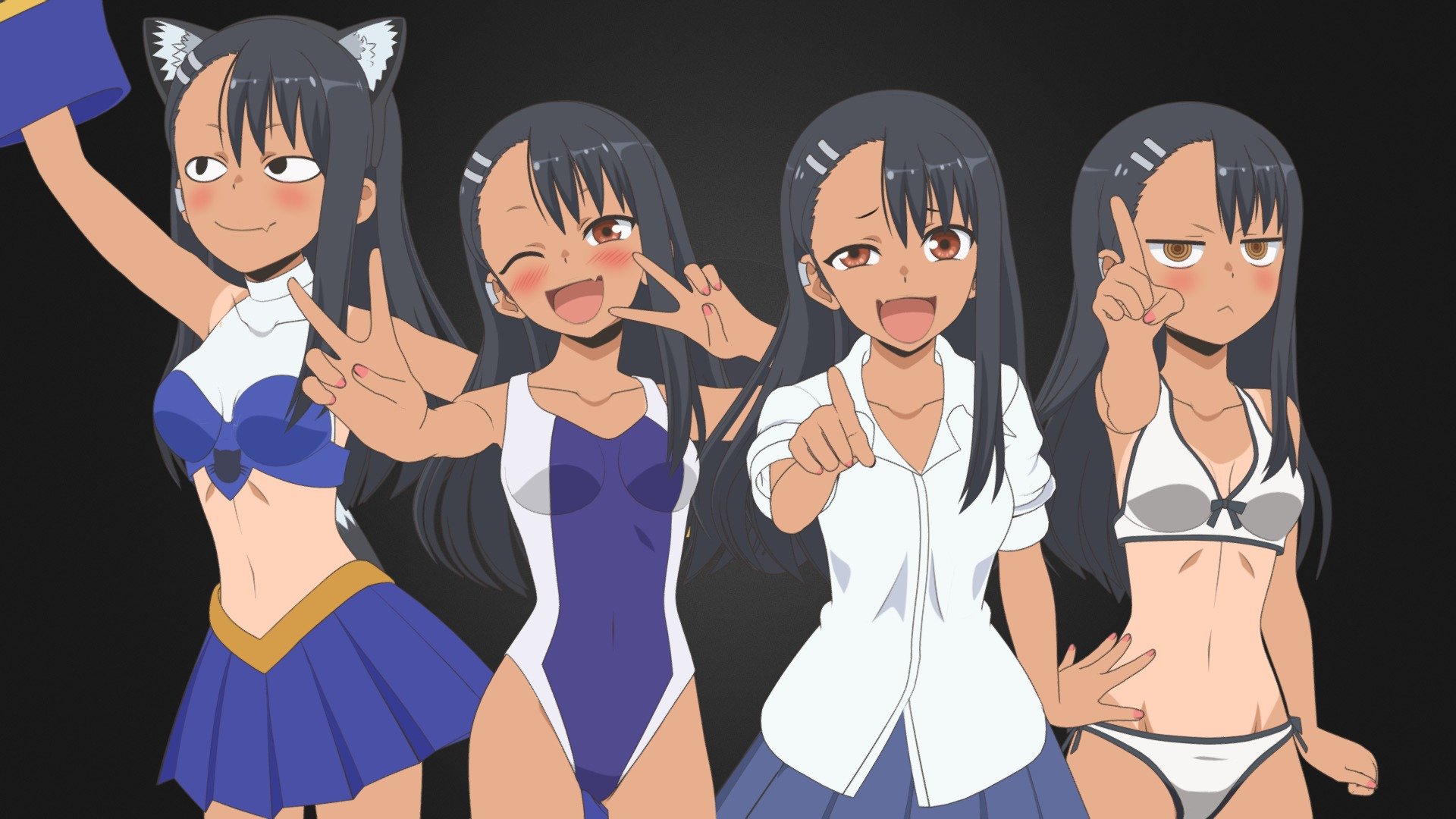 Nagatoro Hayase, character from the anime Don't Toy With Me, Miss Nagatoro.

3D Model Rigged. With Shape Keys. In blend format, for Blender V3.6 or higher. EEVEE renderer, with nodes, material Toon Shader.

▬▬▬▬▬▬▬▬▬▬▬▬▬▬▬▬▬▬▬▬▬▬▬▬▬▬▬▬▬▬▬▬▬▬▬▬▬▬▬▬▬▬▬▬▬▬

Buy Artstation: https://www.artstation.com/a/34848826

Buy CGTrader: https://bit.ly/48kWQNo

▬▬▬▬▬▬▬▬▬▬▬▬▬▬▬▬▬▬▬▬▬▬▬▬▬▬▬▬▬▬▬▬▬▬▬▬▬▬▬▬▬▬▬▬▬▬

Contents of the .ZIP file:

● Folder with all textures in .tga Format.

● .blend file with the complete 3D Model.

Contents of the .blend file:

● Full Body, no deleted parts.

● Individual Hair, separated from the body.

● Pieces of clothing, separated from the body. (Individuals, Can be removed (except the socks))

● Complete RIG, with all bones for movement. (Metarig Rigify Armature)

● Shape Keys.

● Materials configured with nodes.

● UV mapping.

● Textures embedded in the .blend file.

● Modifiers. (Subdivide, Solidify and Outline for contours) - Nagatoro - Don't Toy With Me, Miss Nagatoro - 3D - 3D model by GilsonAnimes (@Gilson.Animes) 3d model