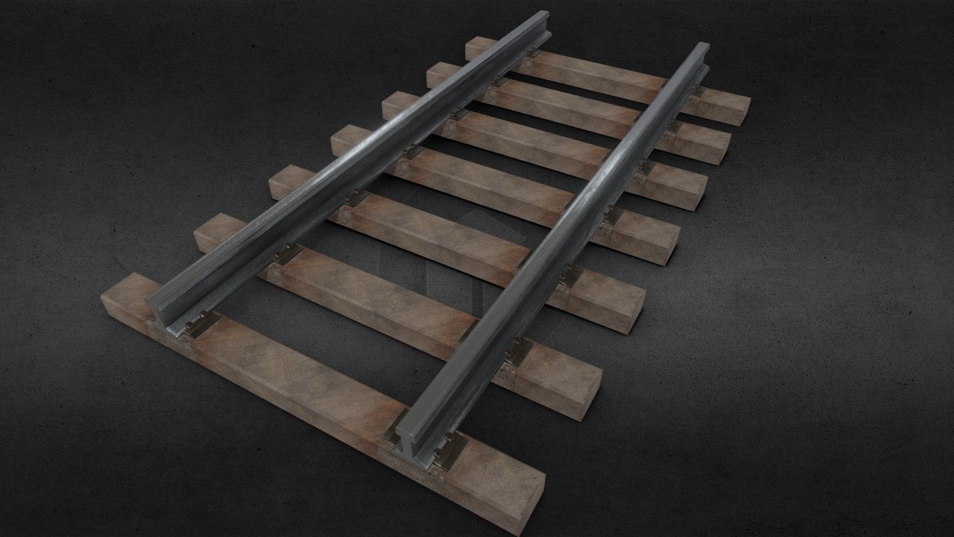 parts rail  Railway track train route - Parts rail Railway track - Download Free 3D model by ForevereQ 3d model