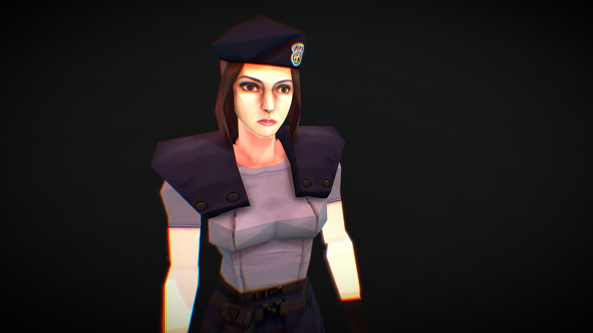 hey guys !!
sorry i wasn't upload anything for so long !
so here is the new model from resident evil 1 ps1
sorry but i decided to make this model non-downloadable just a visit only model 
.
because i don't own any rights to jill valentine and it's owned by capcom and charcter is copyrighted!
.
so i just upload the ps1 model here and i remastered her texture and i animate it!
please leave a like and comment if you enjoyed!
more models are coming soon!
bye :-) - Resident Evil 1 Jill S.T.A.R.S (Remastered) - 3D model by HimSelf (@aria-scorpion) 3d model