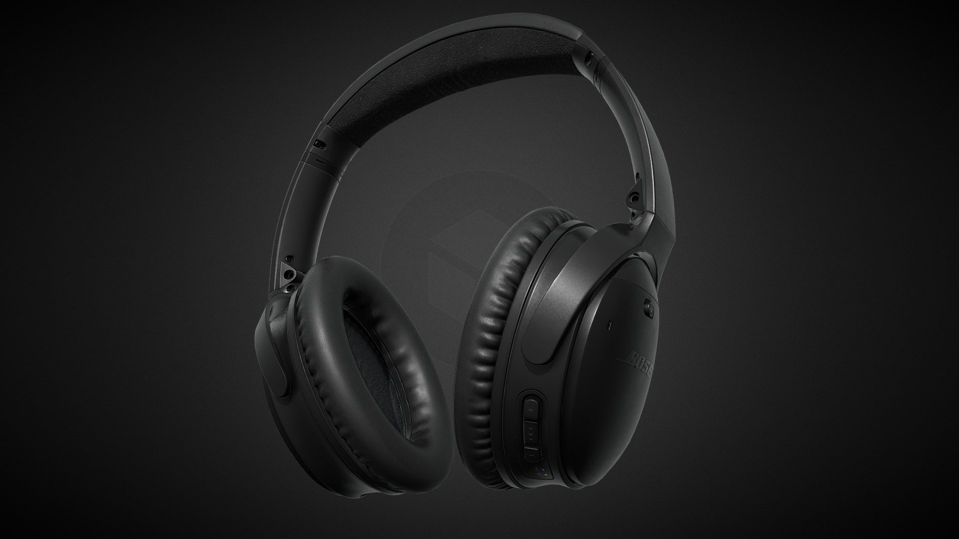These Bose Quiet Comfort 35 are a Low to Mid poly model. Its been modelled using the video-game workflow (High poly + Low poly modeling, with baked normal map), so it is optimized to be used as an in-game asset, but at the same time, It's kept with enough topology to hold good definition for close-up renders. 

1x material set with 4k PBR Metalic/Roughness textures. The model has mirrored UV's to increase Textel density and texture definition.

Baked maps are included in case you want to try out your own textures. 
This model was also done in a way that most moving parts can be animated. Pivots are all in place and oriented in correct positions. 
I can provide other file formats if needed.

Check out more renders here: https://www.artstation.com/artwork/dKJKB3

Social and Contact:

Artstation: https://www.artstation.com/brunogf13 - Bose Quiet Comfort 35 - Buy Royalty Free 3D model by artbyBruno (@Bruno.Fonseca1) 3d model