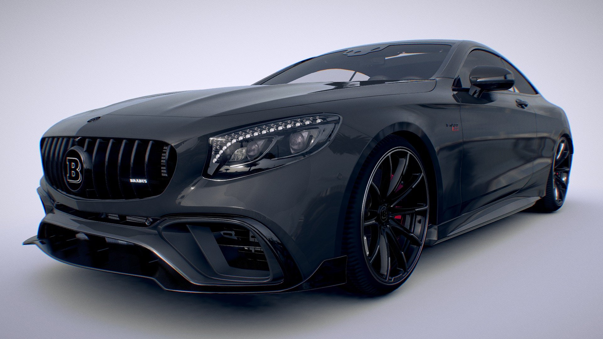 Mercedes-Benz s63 Coupe Brabus 800 - Download Free 3D model by Black Snow (@BlackSnow02) 3d model