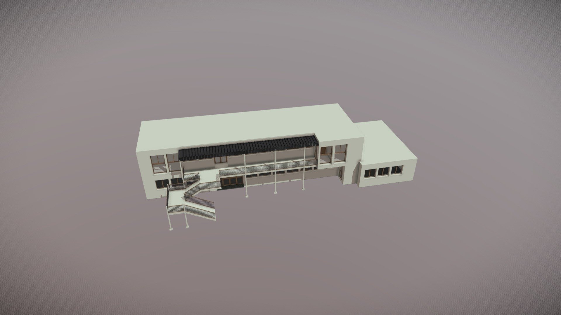 College_Batiment_E - 3D model by Gorgious 3d model