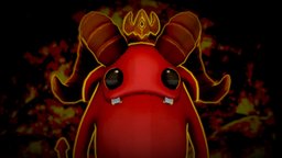The Demon King cute, demon, inferno, gamemesh, demonking, handpainted, game, lowpoly, stylized