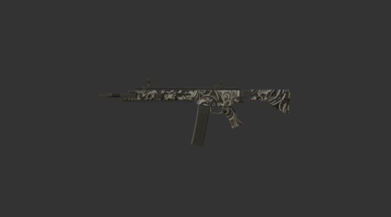 Currently not on the workshop.
Please wait while I get them online.

If you are wondering what the name comes from, it is what the textures on the gun are, flower like decorations.
It isn't a perfect representation of the word, but it does fit quite well 3d model