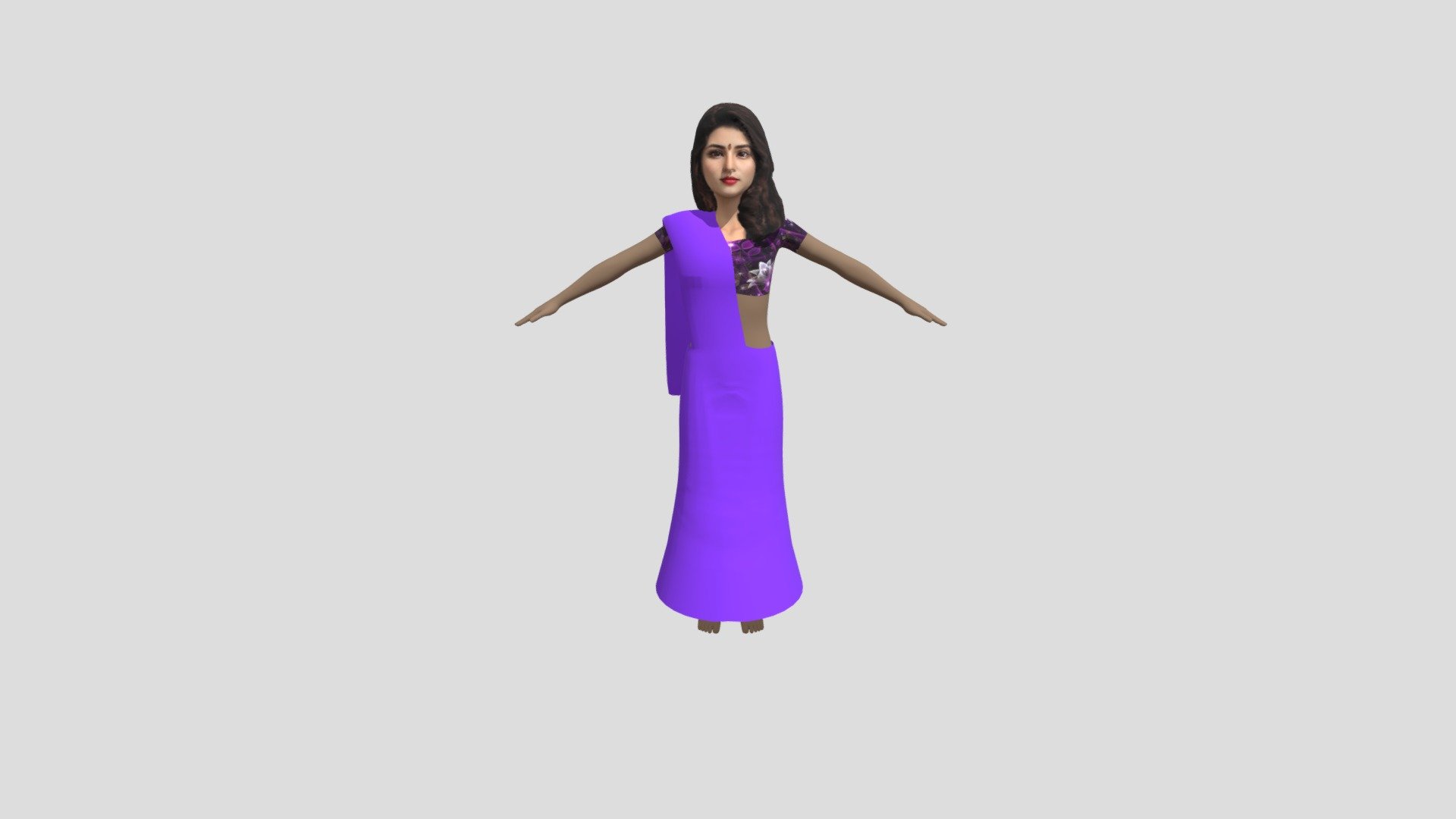 indian sadi gals indian gals indian female - indian sadi gals - 3D model by padamchoudhary822 3d model