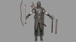 Warrior armor, warrior, nps, charactermodel, character, charactermodeling, gameasset, characters, free, characterdesign, knight, gameready