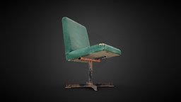 Armchair Rusty Old 3D Scan object, armchair, prop, vintage, rusty, furniture, old, box, iron, old-school, freemodel, comunism, rusty-metal, architecture, photogrammetry, asset, lowpoly, home, free, download, industrial