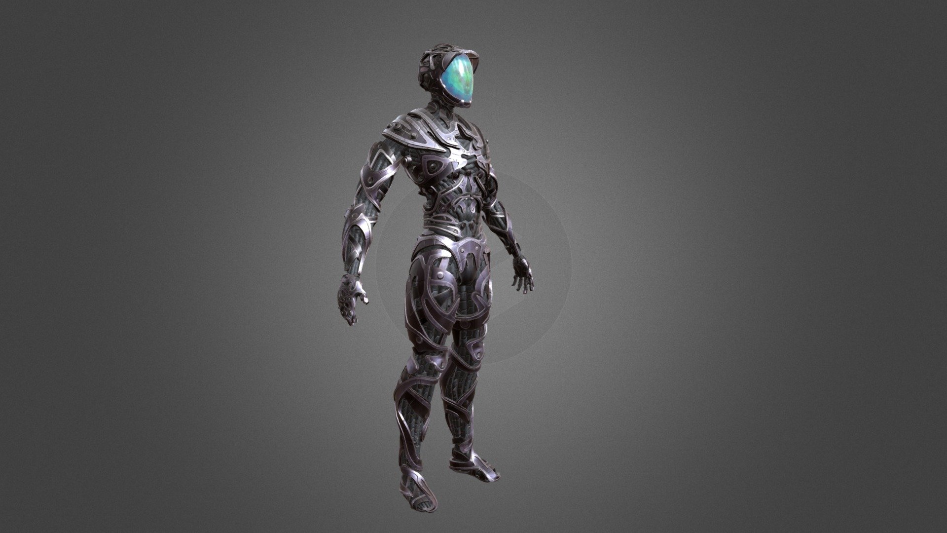 made using blender 
rig made using mixamo
materials are procedural
practicing hard-surface modelling using subd and solidify - robot character - 3D model by PhilStein 3d model