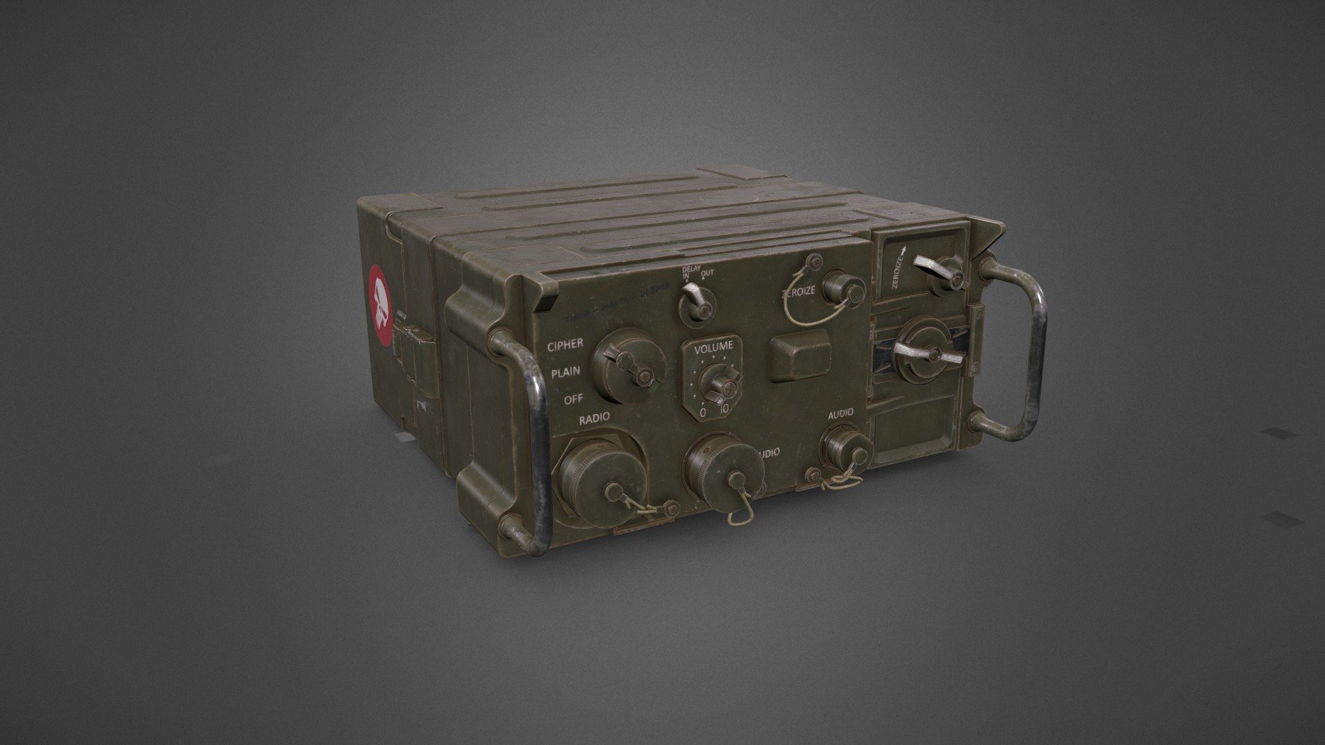 Made for the final assignment of the GAP (Game Asset Pipeline) course at DAE. The theme of the assignment was mercenary hideout.

The KY 38 is a voice encryption device meant to be used together with a military radio. It was widely used during the Vietnam War by the US. The owner of this unit is probably a military veteran or acquired it on the black market. Perfect for sensitive communications&hellip; - KY 38 Voice Encryption Device - 3D model by Joris_Jehs 3d model