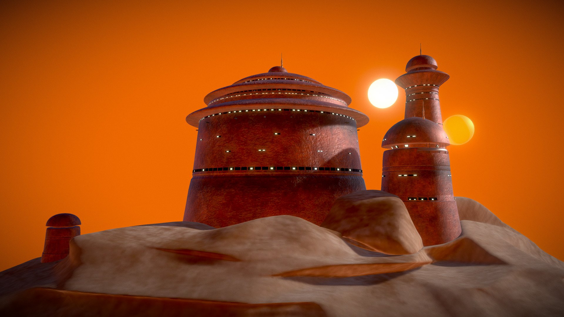 Jabba_Palace_Star_Wars
Jabba_Palace_Star_Wars.zip 83 MB
Made with Cinema4D included textures.

FBX file / tested with C4D and Marmoset Toolbag 3d model