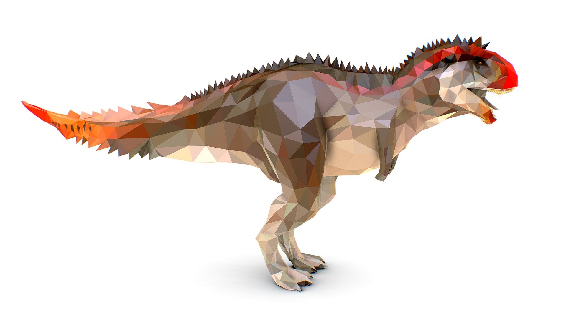 Dinosaur Carno Lowpoly Art Style animal - Dinosaur Carno Lowpoly Art Style animal - Buy Royalty Free 3D model by Oleg Shuldiakov (@olegshuldiakov) 3d model