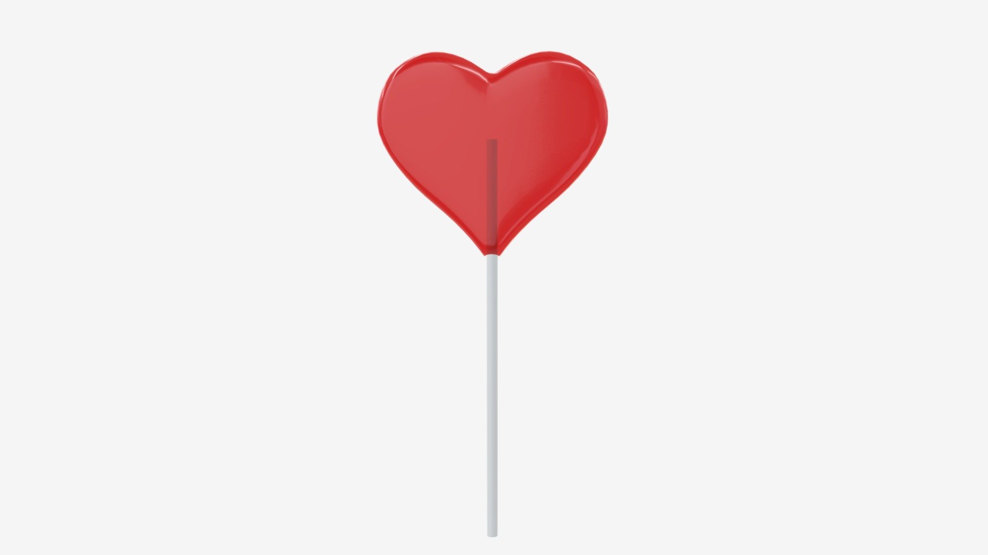 Lollipop red heart candy - Buy Royalty Free 3D model by HQ3DMOD (@AivisAstics) 3d model
