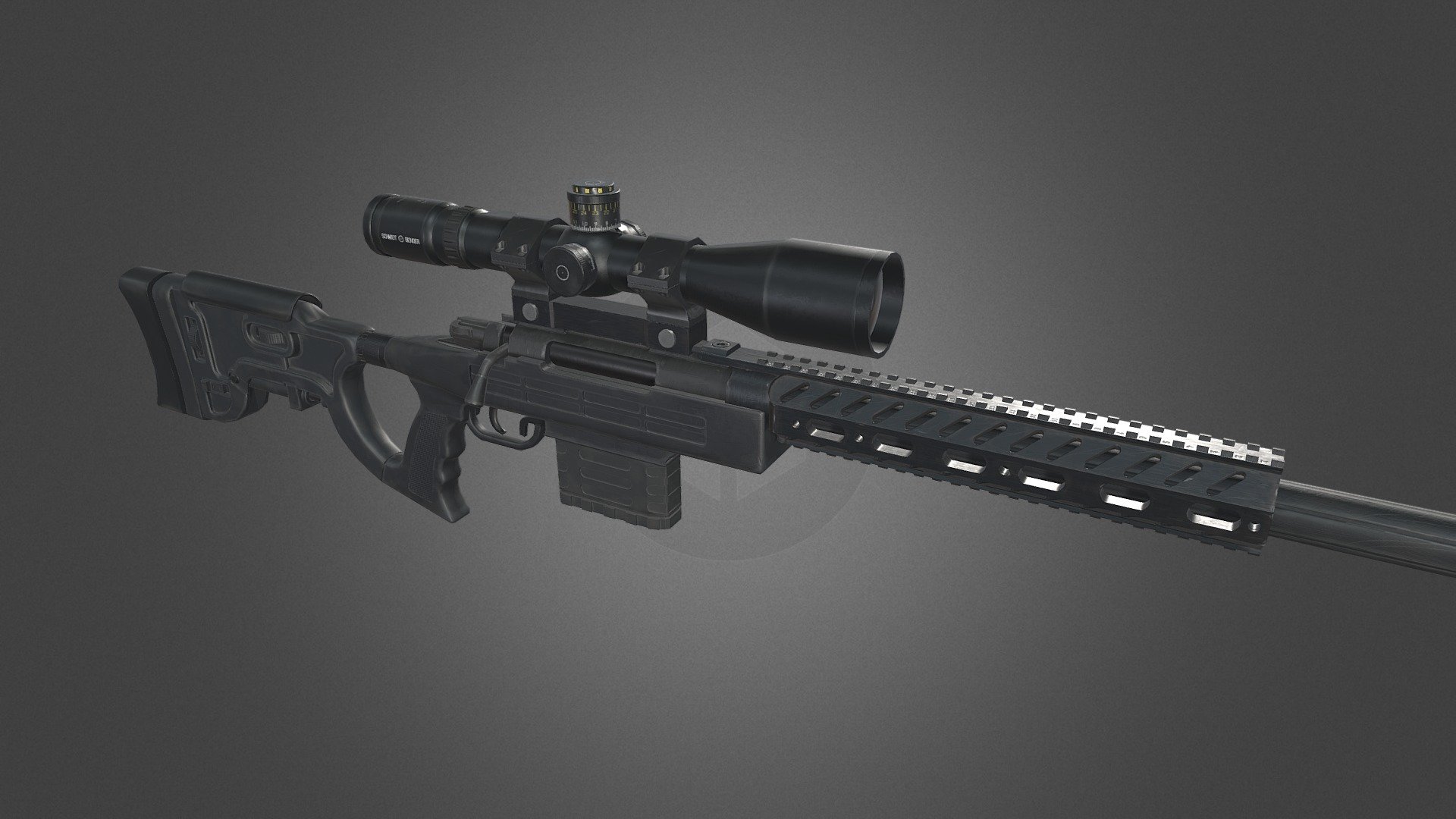 K14 sniper rifle - K14 - 3D model by Bluechord 3d model