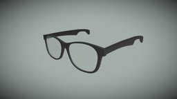 Glasses modern, frame, hipster, lens, glasses, purchasable, blender, cycles, black, basic