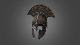 Greek Hoplite Helmet greek, corinthian, spartan, hoplite, greek-mythology, spartanhelmet, helmet