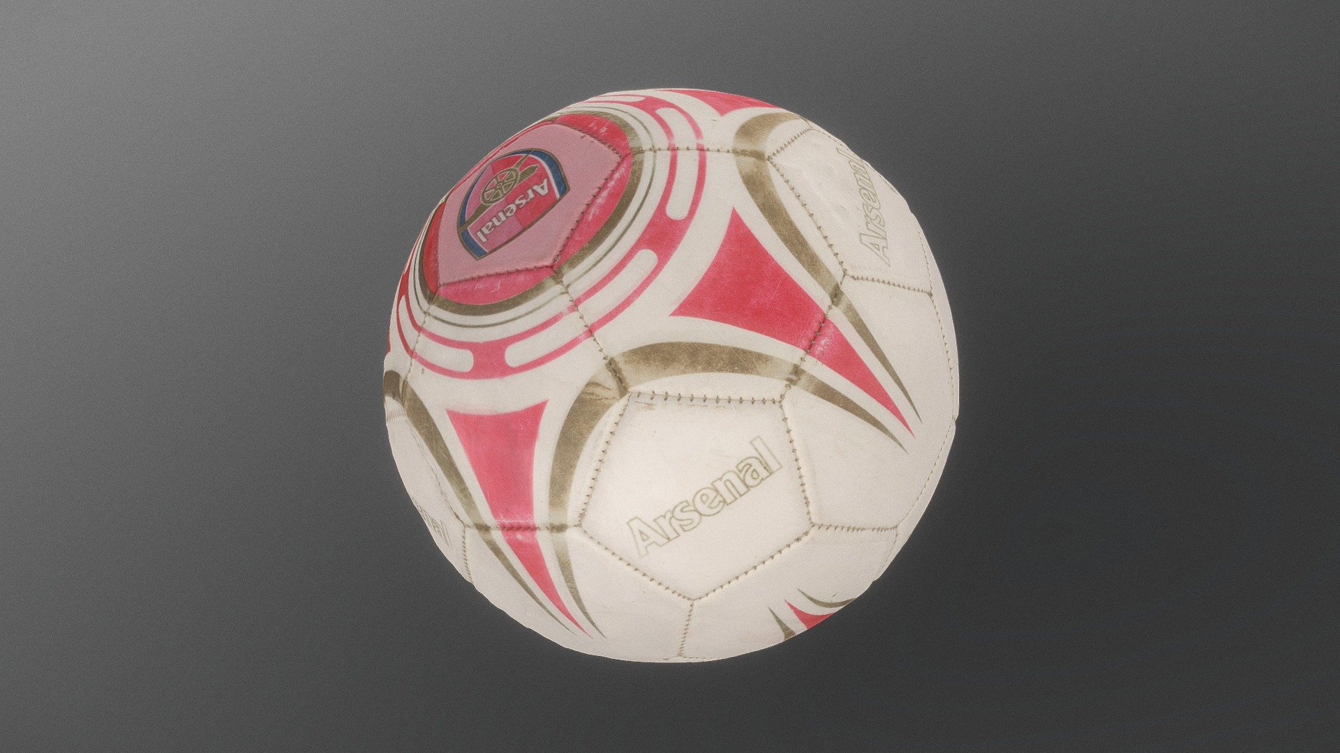 Arsenal FC London worn weathered torn leather soccer football ball

Photogrammetry scan 120x36MP - Arsenal football - Buy Royalty Free 3D model by matousekfoto 3d model