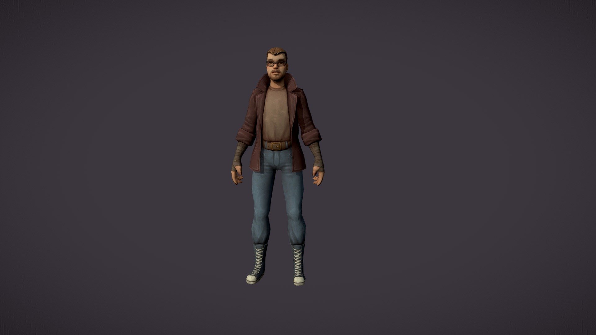 Low poly handpainted fantasy man. This character perfect for vendor NPC for your game. Rigged, animated, ready for mobile games.




1340 polys

diffuse map 1024px in .png format

humanoid rig compatible with any humanoid character

animations: idle, run, death, jump
 - Fantasy modern man - 3D model by cattleya 3d model
