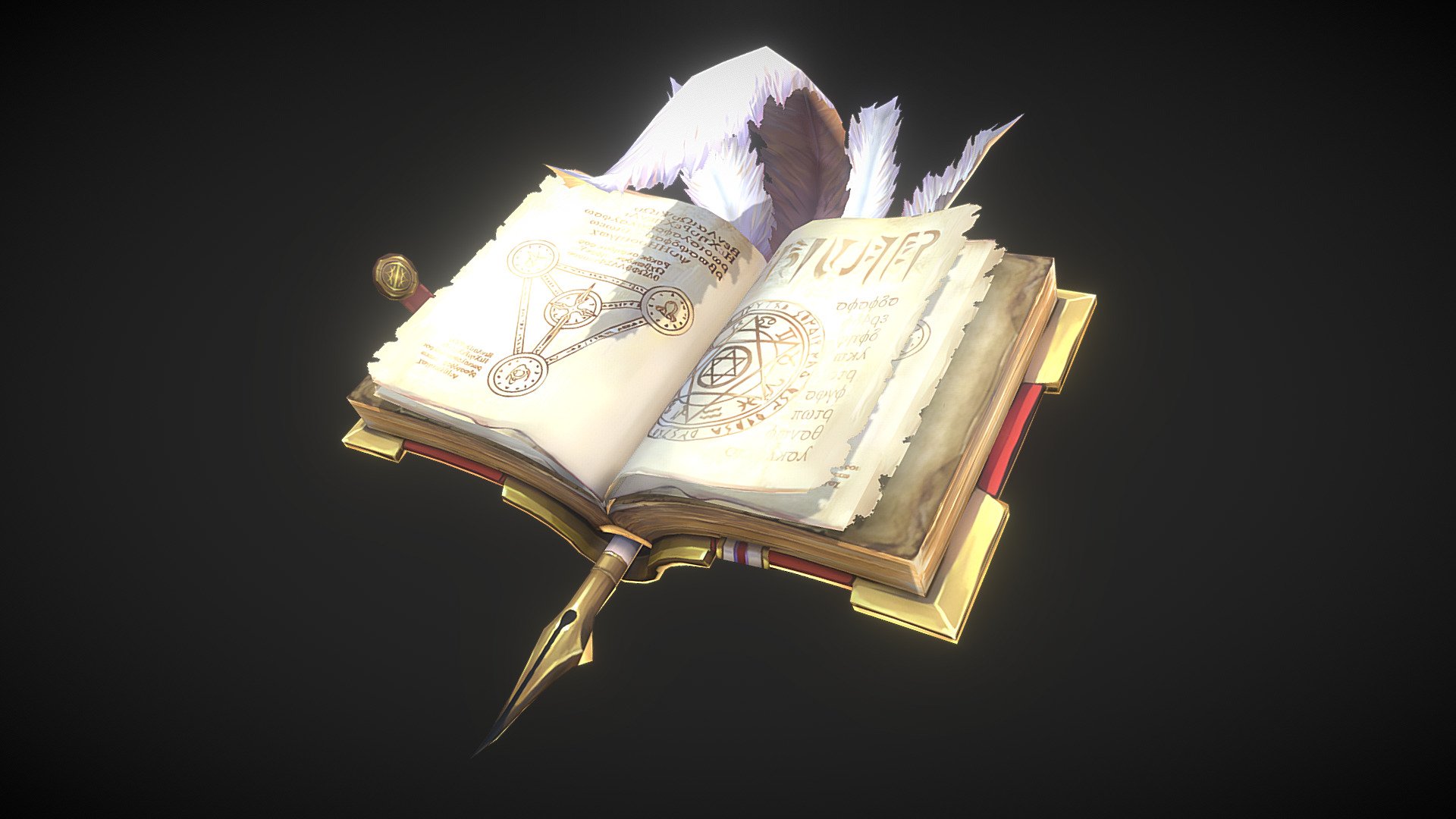 Flying Magic Book - 3D model by Tokyo Communication Arts College (@TCACRE) 3d model