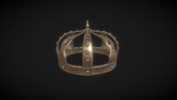 Crown crown, substancepainter, 3dsmax, pbr, gold