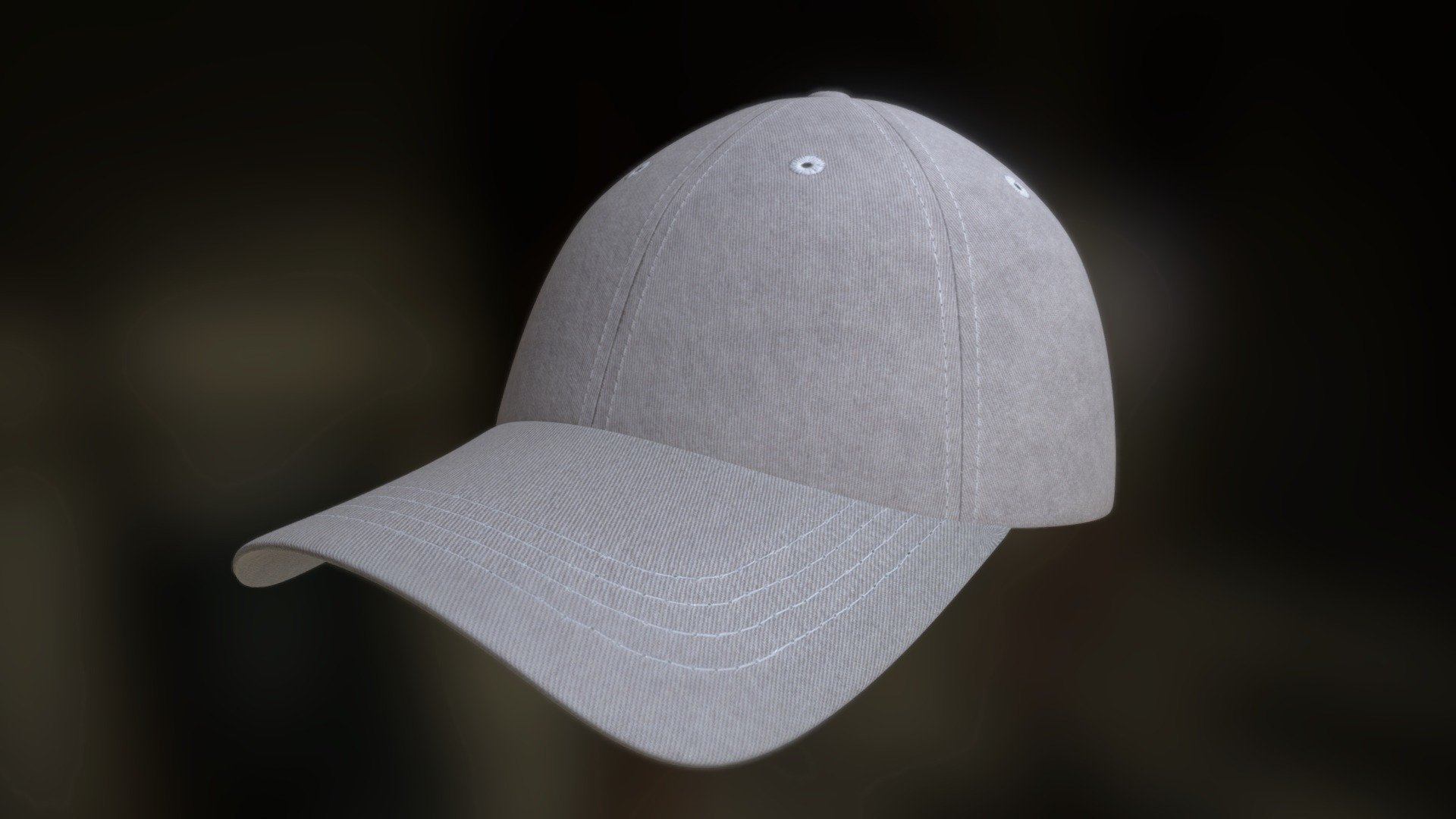 Baseball cap created to test out photoshop's 3D capbilities 3d model