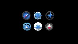 3D icons Compass compass, icons, icon, safari, navigation, 3d-model, 3d-icons, 3d-icon, 3d, cinema4d