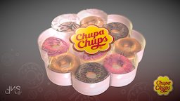 chupa chups donuts sweets packaging packaging, donuts, pack, colors, donut, package, sweets, packaging3d, chupa-chups, design