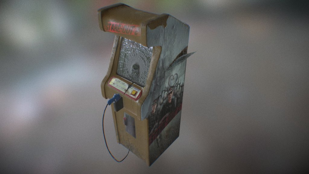 What a &lsquo;Time Crisis' arcade cabinet might look like if you found it on the wrong side of Silent Hill&hellip; - Rotten 90's Arcade Cabinet - 3D model by snaggletooth 3d model