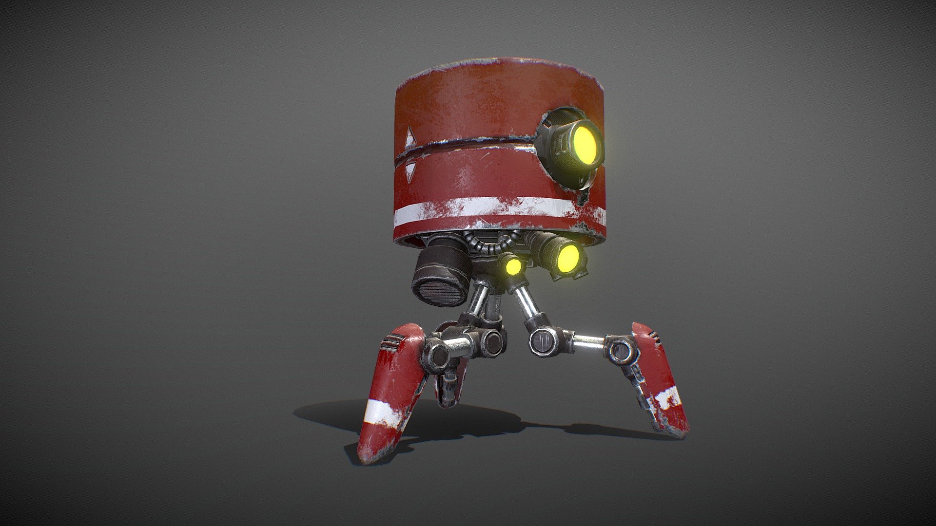 Little droid, game ready for a scene in Unreal engine or in Unity - Little droid Robot - Buy Royalty Free 3D model by jespermolander3d 3d model