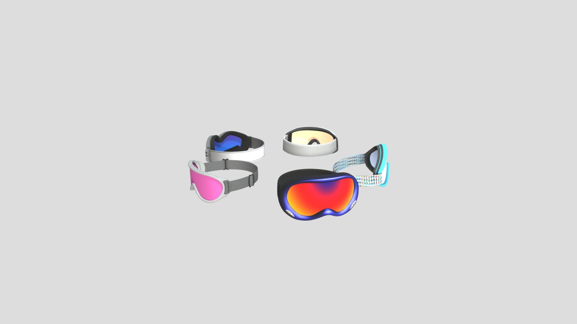 Ski Goggles Project - Ski Goggles - Download Free 3D model by marcinhojazz 3d model