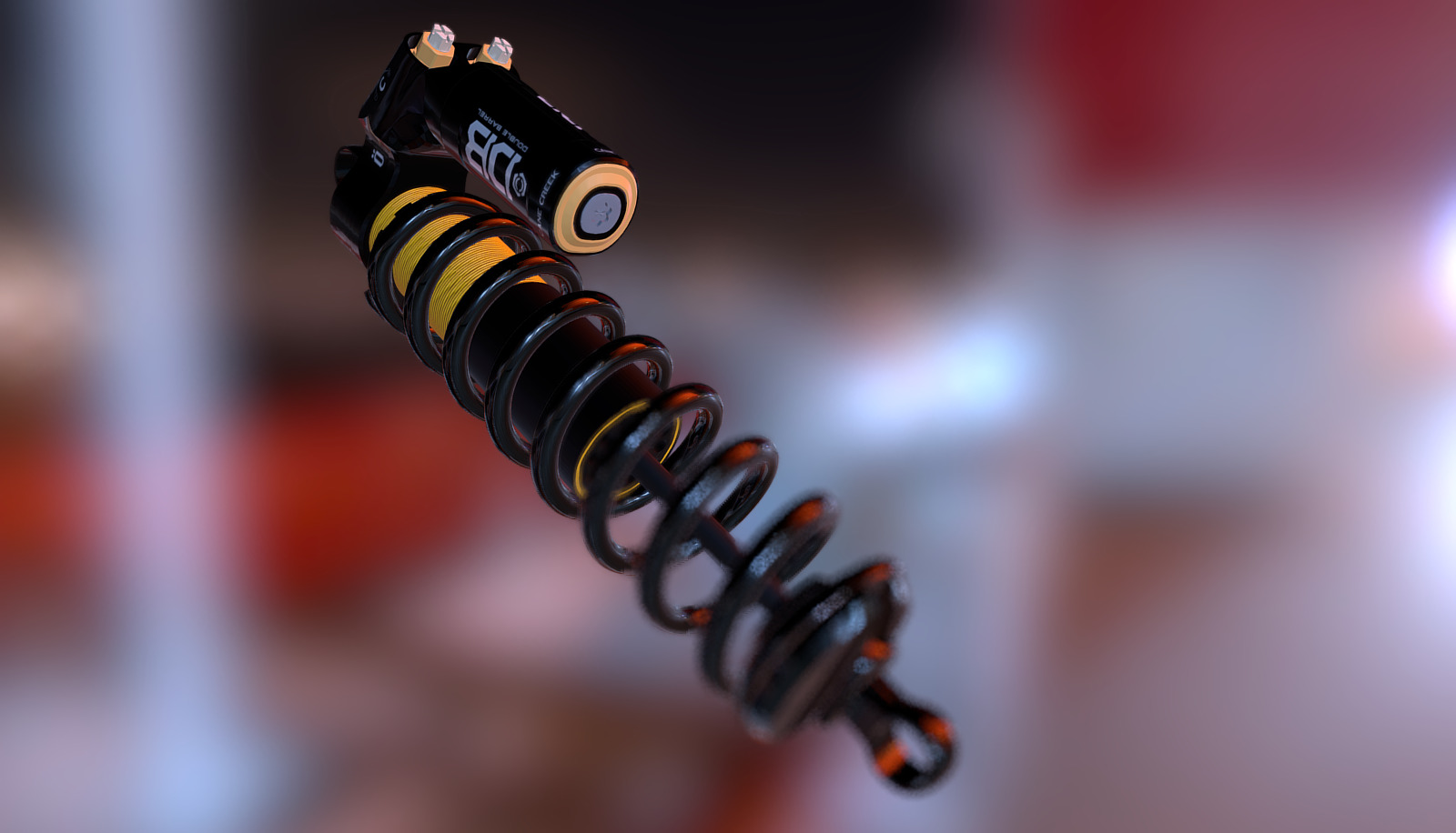 I like to model bike parts :) - Bicycle Shock: Cane Creek DB Coil - 3D model by Hilgund 3d model