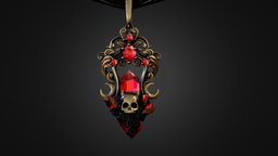 Hexing Pendant Choker crystal, necklace, choker, spooky