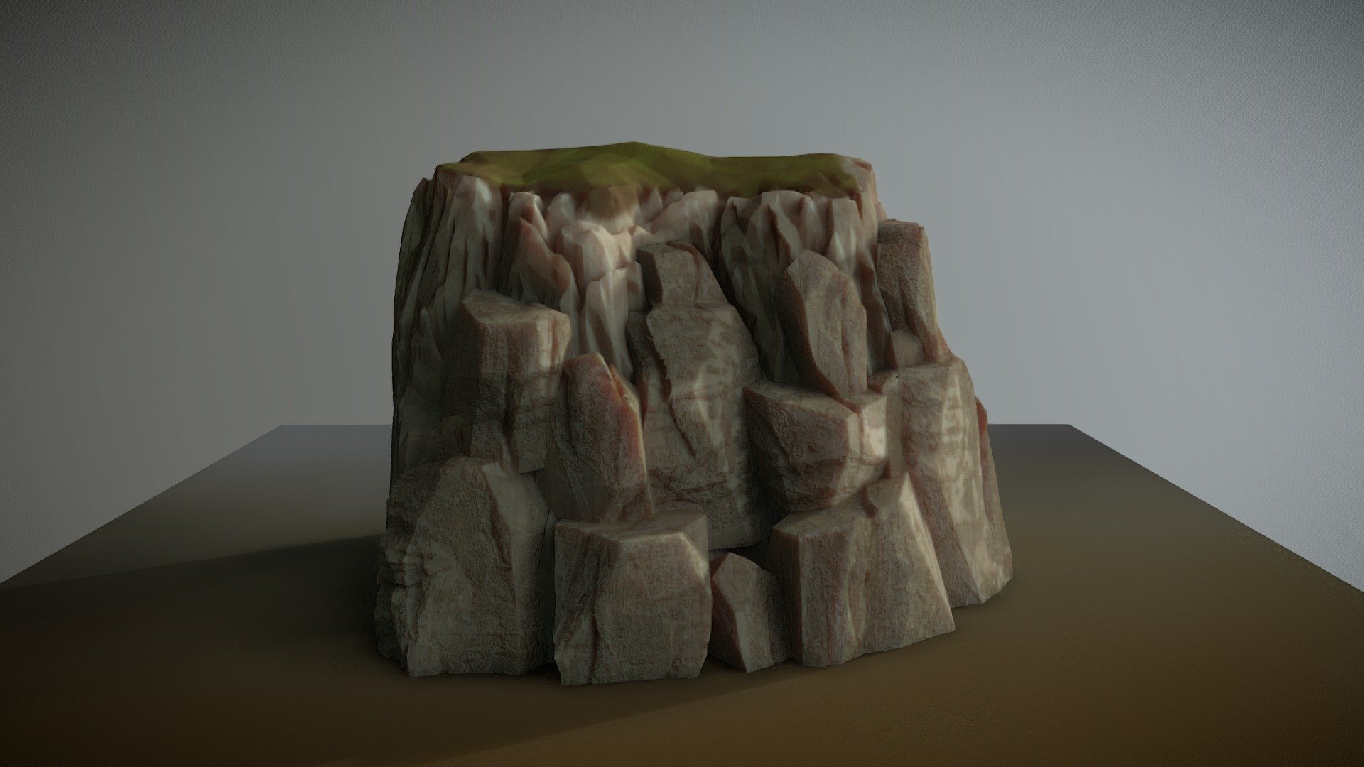 Renaissance Cliff 2 - 3D model by sligocreatures 3d model